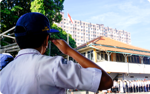 keluarga besar yayasan santo dominikus cimahi memperingati hut ri ke-78