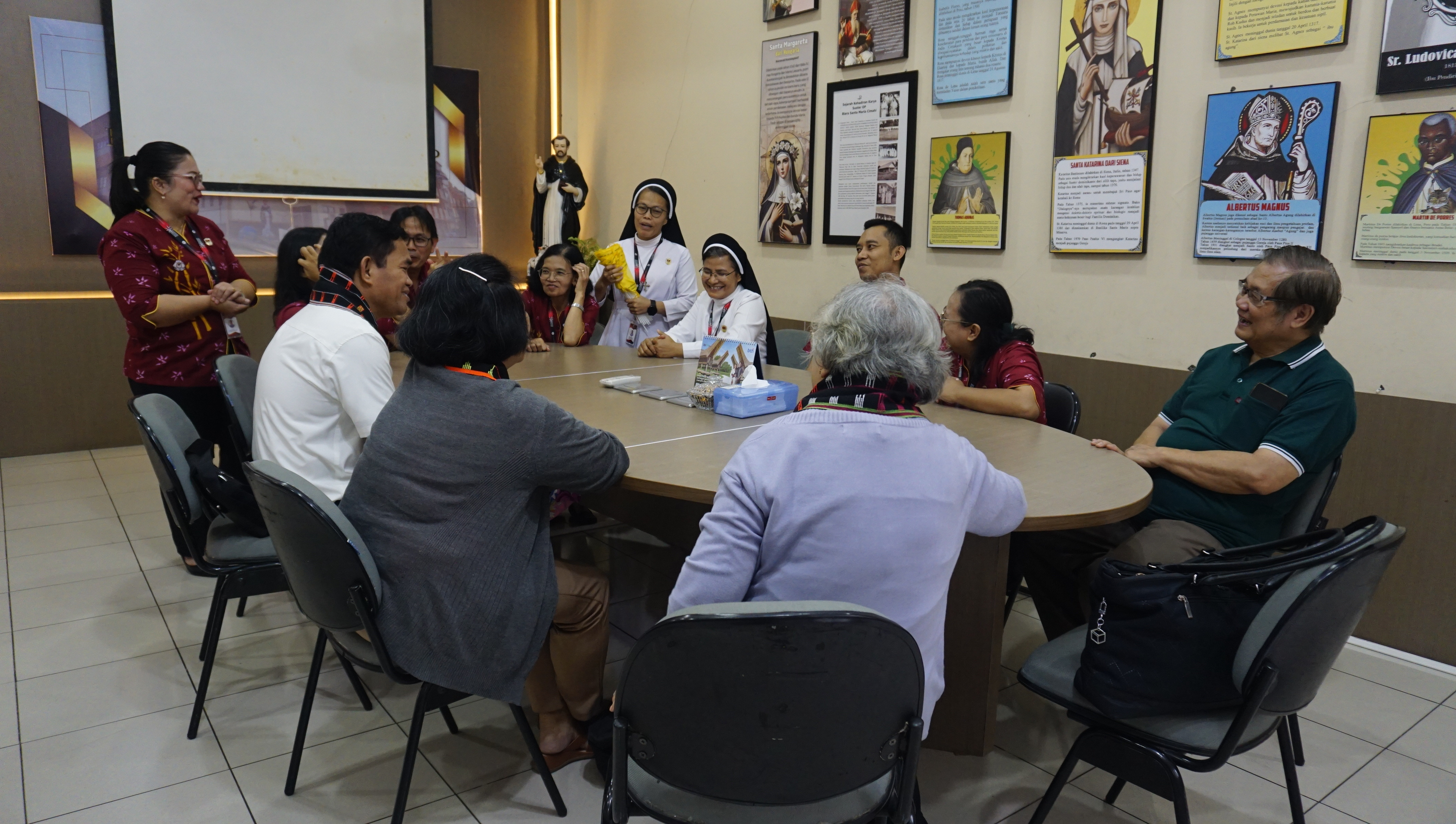 visit of prof. bellen l. tangco, ph.d. to the saint dominic foundation in cimahi