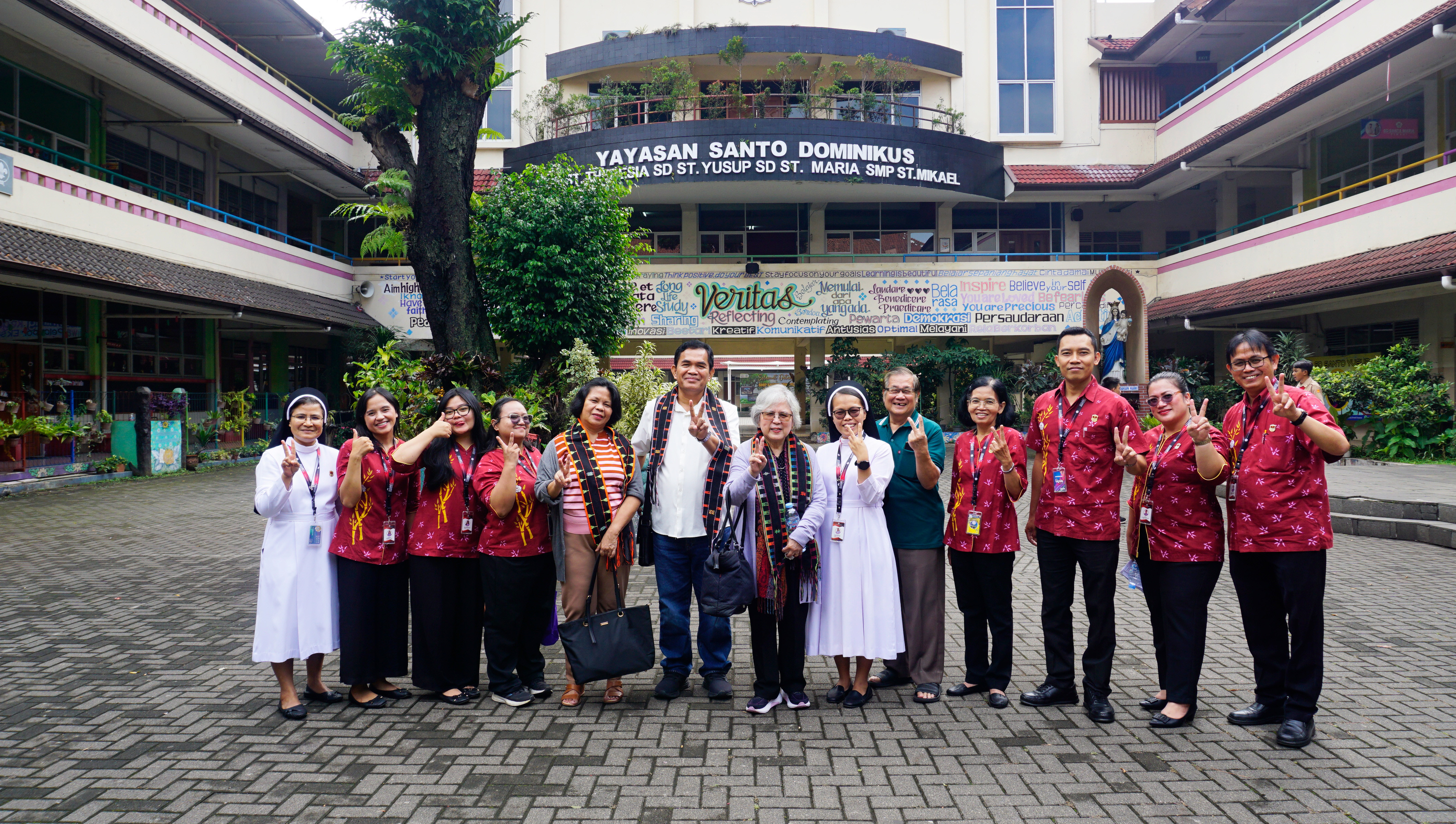 visit of prof. bellen l. tangco, ph.d. to the saint dominic foundation in cimahi